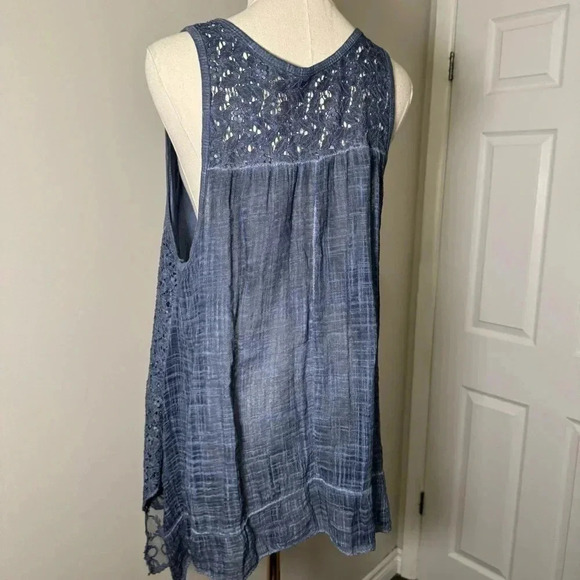 Italian design sequins eyelet dress/tunic  Size 12 artsy boho - Picture 4 of 5